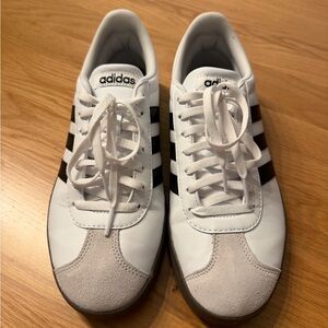 Adidas Classic White and Black Sneakers